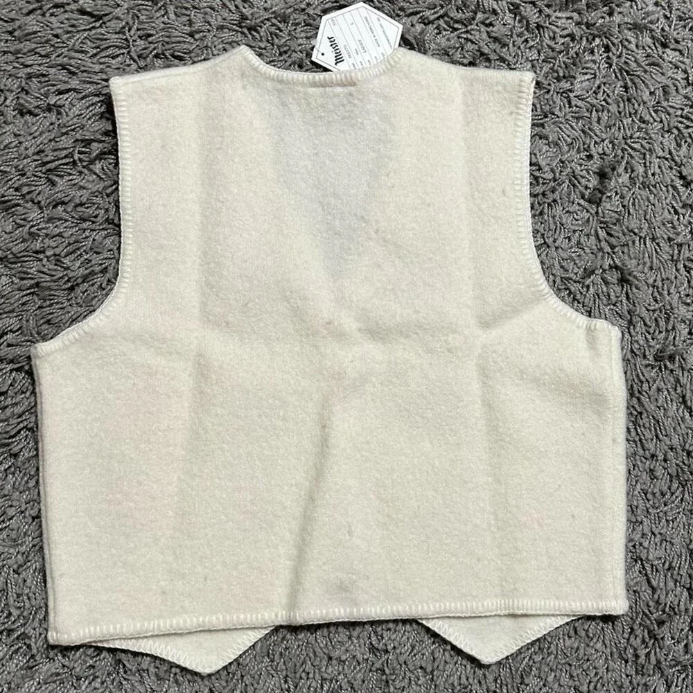 Meister 90s Vintage Retro Patterned New Wool Deadstock Vest Size L - Picture 7 of 7